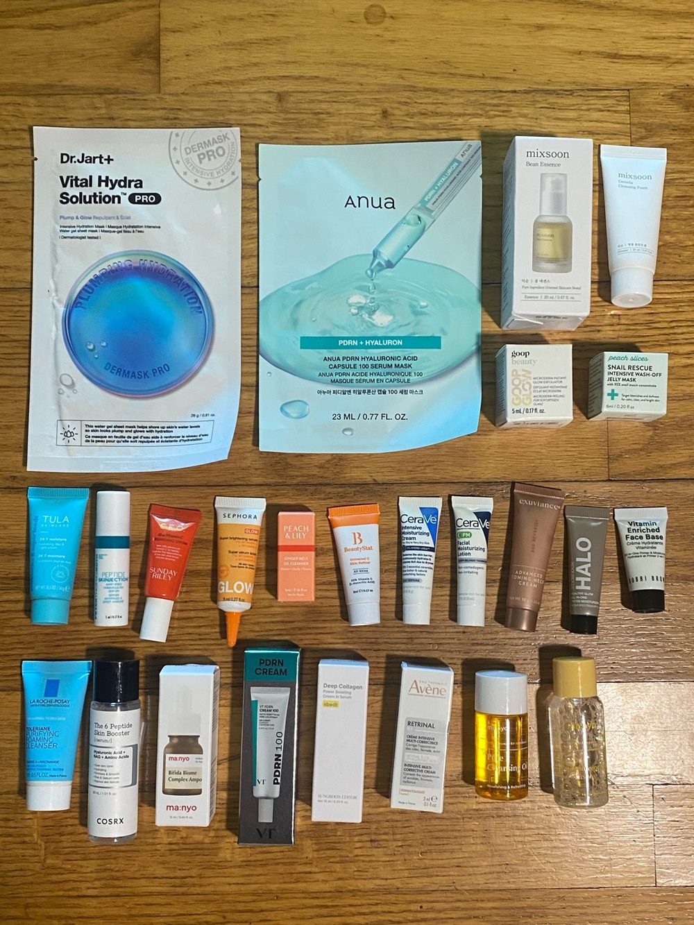 25Pc Skincare Lot - Face Masks & Minis, ANUA, Tula, MORE